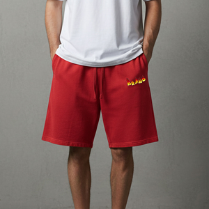 Pantalones Cortos Deportivos de Algodón para Hombre con Logotipo Personalizado, Ropa Deportiva Informal, Fabricante y Proveedor OEM - Product Image 4