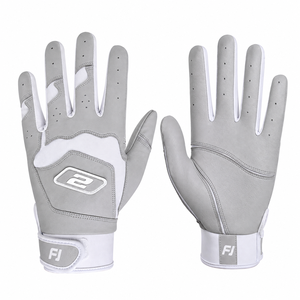 Gants de frappeur de baseball en cuir durables, à doigts complets, respirants, légers, écologiques, confortables, ambidextres, personnalisables, taille XL - Product Image 4