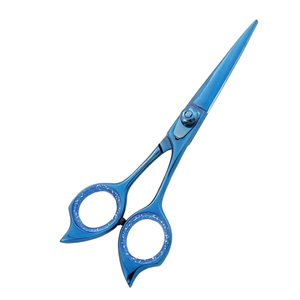 Wholesale Stainless Steel Blue Custom Logo Barber <b>Scissors</b> Hair Cutting Metallic Blue Shears Salon Hairdressing <b>Scissors</b> - Product Image 2