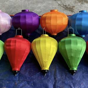 Traditional Hoi An <b>Bamboo</b> Silk <b>Lantern</b> Handmade Hanging Decoration for Party Home Garden - Ms. Tarina - Product Image 4