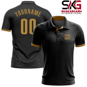 Polo personnalisé pour homme à manches courtes, boutonné devant, imprimé avec le nom de l'équipe, pour le golf, les sports et les tenues décontractées - Product Image 1