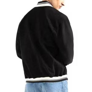 แจ็กเก็ตเลตเตอร์แมนสำหรับผู้ชายแขนเสื้อหนังปักลายโลโก้ตามสั่งสำหรับฤดูหนาว - Product Image 2