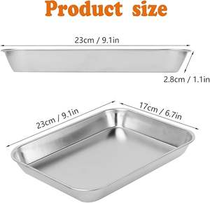 Plateaux à instruments chirurgicaux de qualité supérieure en acier, personnalisables, pour usage médical, dentaire et de laboratoire, certifiés CE - Product Image 2