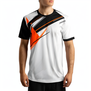 Diseña tu propia camiseta de sublimación para hombre a bajo precio y alta calidad. Camiseta de sublimación para hombre con servicio OEM. - Product Image 1