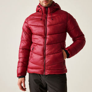2025 High Street Men's Waterproof Polyester Puffer <b>Jacket</b> Customised Design with Hood for Winter OEM Service from Pakistan - Product Image 3