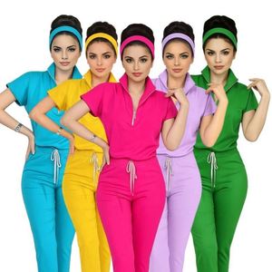 Uniformes Médicos para Enfermeras, Ropa de Trabajo, Conjuntos de Uniformes Quirúrgicos para Mujer, Trajes de Laboratorio, Overoles de Hospital, Salón de Belleza y Spa - Product Image 1