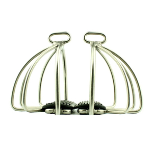 อุปกรณ์ขี่ม้าแบบใหม่ คู่อานม้าแบบสี่เหลี่ยม สีดำ ป้องกันการลื่น ป้องกันข้อเท้า สำหรับขี่ม้าอย่างมั่นคง - Product Image 3