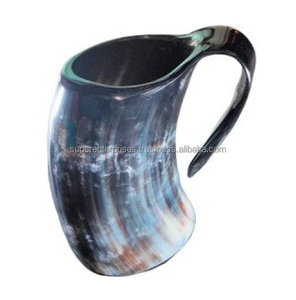 Brown African Cow Horn <b>Mug</b> for Beer Drinking Indoor Decor Unique Material Design Drinking <b>Mug</b> - Product Image 2