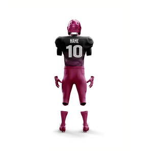 Custom American Football Uniform Set Purple Black Sublimated Jersey Pants Gloves <b>Socks</b> Men Adult All Seasons - Product Image 3