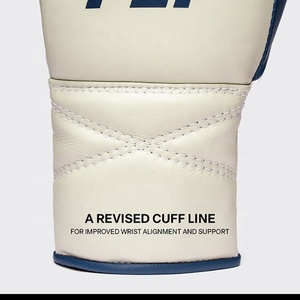 Kit de boxeo y sparring OEM FLY de último diseño en azul/blanco para entrenamiento, cuero vacuno auténtico, personalizado, disponible en todos los colores y tallas. - Product Image 3
