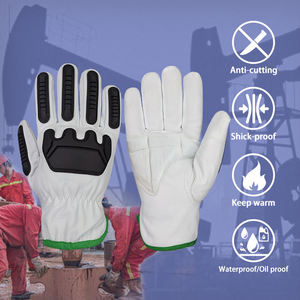 Guantes de Trabajo de Piel de Cabra para Conductor, Resistentes, para Camiones, Almacenes, Jardinería, Granja, Soldadura, Venta Directa de EE. UU. - Product Image 4