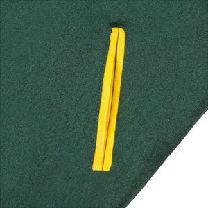 Chaqueta Varsity de Invierno para Hombre, Verde y Amarillo, Estilo Béisbol, Mangas en Contraste, Cálida, Cómoda, Informal, con Logotipo Frontal - Product Image 6