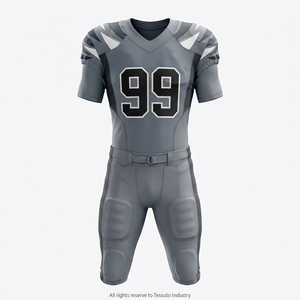 Custom Sublimation American Football Uniform Wholesale Adult Team Jersey <b>Padding</b> Tackle Twill Mesh Breathable 100% Polyester - Product Image 1