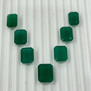 Esmeralda Natural de Zambia, Corte Octogonal, Juego de 7 Piezas, 90.76Ct, Verde AAAA, Gema Suelta, IGI, Ligeramente Aceitada, Gema al por Mayor en Venta - Product Image 3