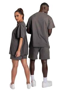 Logo personnalisé été Offre Spéciale survêtement sport survêtement unisexe hommes survêtement ensembles décontracté Streetwear deux pièces ensembles courts - Product Image 2