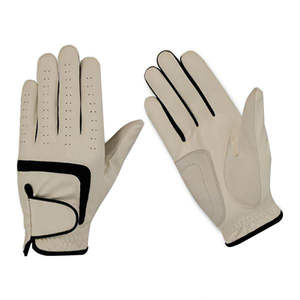 Custom High Quality Cabretta Sheepskin Leather Golf Gloves Breathable Durable Hand Grips Custom Logo Anti-UV Non-Slip Adjustable - Product Image 1