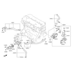 Repuestos y Accesorios para Autos y Camionetas Sonata Nuevos 256002E000 - Product Image 2
