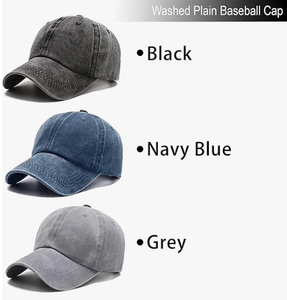 Vintage Washed Cotton <b>Baseball</b> <b>Cap</b> <b>Plain</b> Low Profile Adjustable Unstructured Dad Hat Bulk Custom Blank <b>Caps</b> for Men Women - Product Image 3