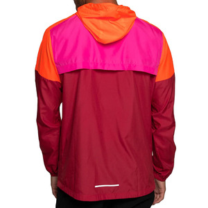 <b>Men's</b> Color Blocking Hooded Windproof Sport <b>Jacket</b> Regular Fit Polyester Spring Wear - Product Image 3