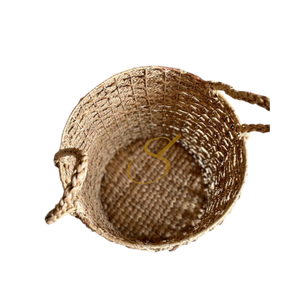Panier de rangement pour linge/jouets en jacinthe d'eau fait main - Product Image 3