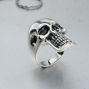 Anillo de Plata de Ley 925 con Esqueleto y Moissanita, Joyería Gótica para Hombre, Proveedores Mayoristas, Importadores y Marcas de Boutique - Product Image 5