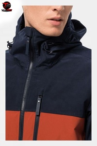 <b>Men's</b> Waterproof Windproof Breathable Polyester/Cotton <b>Jacket</b> <b>Lightweight</b> Outdoor Casual Zip-Up Hooded Winter Outerwear - Product Image 3