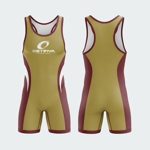 High Quality Customized Men's Wrestling <b>Singlets</b> Professional <b>Weightlifting</b> <b>Singlets</b> Factory Wholesale for Sports Entertainment - Product Image 6