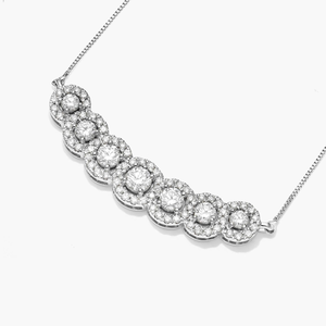 Elegante Collar de Cadena de Plata de Ley 925 Minimalista con Brillantes Diamantes de Moissanita, Joyería Fina, Regalo para Mujer - Product Image 3