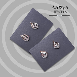 Pendientes de Oro Sólido de 14K con Diamantes Cultivados en Laboratorio, Certificados por HRD, para Mujeres, Ocasiones Especiales, Compra Directa, Confianza India - Product Image 5