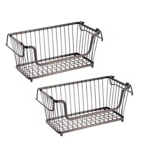 Elegant Bathroom <b>Storage</b> <b>Basket</b> with Lid Elegant Finishing Home Fruits & <b>Vegetable</b> <b>Storage</b> Metal <b>Basket</b> Premium-ware - Product Image 3