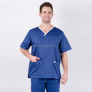 Uniformes quirúrgicos de enfermería elásticos para mujer personalizables Viet Nam Poly Rayon Spandex Jogger Bottom Impreso Hospital - Product Image 2