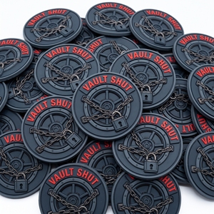 Écusson en caoutchouc personnalisé, patch 3D souple en PVC, étiquette ronde moulée, motif tambour de torréfacteur de café, pour uniforme de café, tablier, sac, casquette - Product Image 6