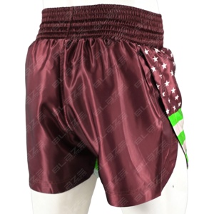 Pantalones cortos de entrenamiento Blaze Fight Wear al por mayor 100% poliéster patrón de tablero transpirable de moda logotipo personalizado medio antiarrugas Muay - Product Image 2