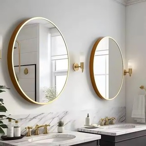 Modern <b>Round</b> Wall <b>Mirror</b> With Slim <b>Black</b> Metal Frame Decorative Bathroom Vanity <b>Mirror</b> for Bedroom Living Room From REHMAN CRAFT - Product Image 3