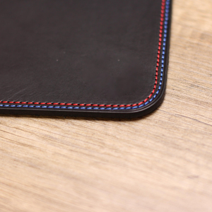 Genuine Leather <b>Mouse</b> Pad Heat Stamped Logo Desk <b>Mat</b> Luxury Cowhide Leather Case Mousepad for Brand Promotions LMP-0108 - Product Image 3