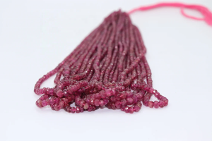 Natural Pink <b>Tourmaline</b> Faceted Rondelle Beads Rubellite Rondelle Beads for Jewelry Making Pink <b>Tourmaline</b> Gems - Product Image 4