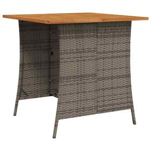 Conjunto de Sofá Grande para Jardín de Ratán PE Gris con Fundas Extraíbles - Product Image 4