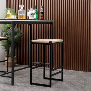 Set di 2 Sgabelli da Cucina e Bar, Sedie da Pranzo Senza Schienale in Corda Intrecciata, Design Confortevole ed Elegante - Product Image 4