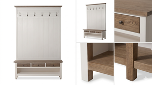 Armoire de rangement Viora en bois massif, design contemporain à bords incurvés, écologique, durable, finition naturelle, pour appartement - Product Image 5