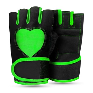 Gants de cyclisme unisexes en cuir écologique pour sports d'hiver, sans doigts, antidérapants, absorbant les chocs, respirants - Product Image 6