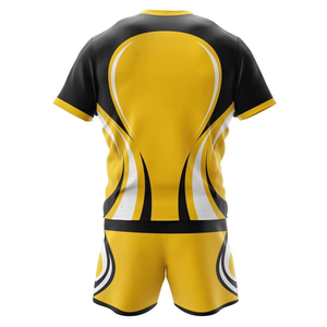 Blue Rugby Uniform Set Flag Short Sleeve Quick Dry Breathable Polyester Sports Jersey Team Kit Custom Print Player <b>Name</b> 3D - Product Image 1