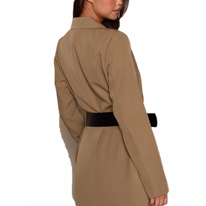 Blazer pour femme avec logo lettres grecques, manches longues, col rabattu, taille ceinturée, élégant, pour le bureau, mode sororité, vente en gros, personnalisé, professionnel - Product Image 4