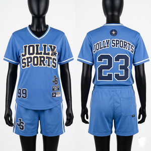 Women Baseball Jersey Short <b>Set</b> GSM Polyester Mesh Black Piped Panels Custom <b>Embroidery</b> Tackle Twill Sublimation Women's <b>Sets</b>' - Product Image 5
