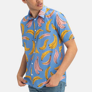 เสื้อฮาวายผู้ชายราคาส่ง OEM ระบายอากาศได้ดี สวมใส่สบาย คุณภาพสูง ราคาไม่แพง เสื้อเชิ้ตผู้ชายสำหรับผู้ใหญ่ - Product Image 6