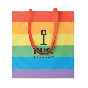 Arcobaleno boreale promozionale Tote Bag accattivante Design arcobaleno per alta visibilità - Product Image 1