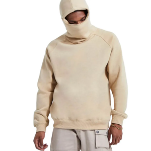 Sudadera con Capucha Extra Grande Personalizada, de Algodón Grueso y Pesado, Estilo Francés, con Hombros Caídos, 500 g/m², Impresión Serigrafiada - Product Image 4