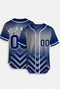 Maillot de baseball personnalisé rouge et noir, boutonné, uniforme d'équipe sublimé, respirant, anti-humidité, chemise de sport OEM ODM - Product Image 3