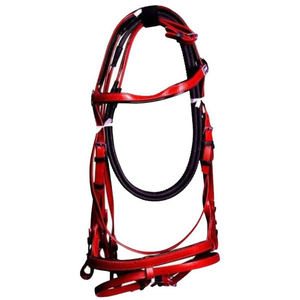 Ensemble de bridons et de harnais en cuir pour chevaux |   Rênes de tête imperméables en gros |   Fournisseur OEM personnalisé en Inde MOQ 5 |   EquiElite Exports - Product Image 2