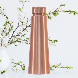 ขวดน้ำทองแดงลายนกยูงแบบตะวันออก พร้อมฝาปิด พกพาสะดวก - Product Image 4