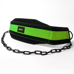 Cinturón de Gimnasio Unisex de Neopreno de 10 mm en Color Negro y Verde con Protección Profesional para Ejercicios de Fitness - Product Image 1
